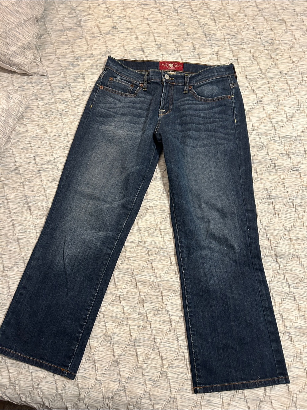 Lucky Brand Dark Indigo ankle jeans